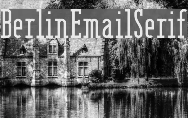 BerlinEmailSerif Шрифта examples