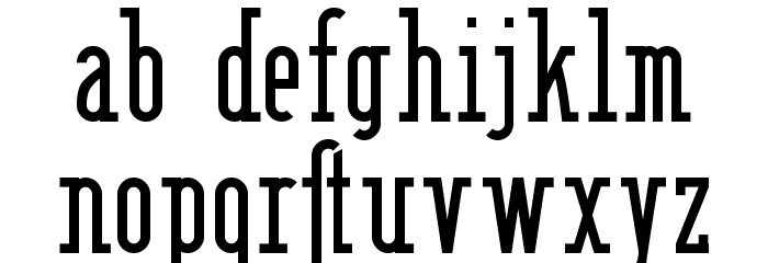 BerlinEmailSerif Font LOWERCASE