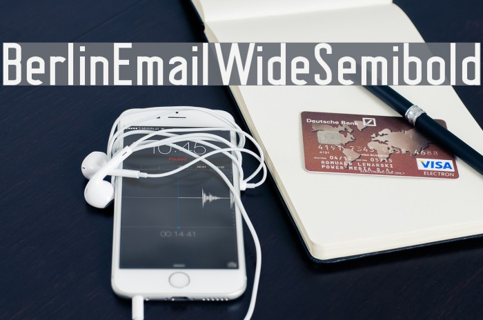 BerlinEmailWideSemibold Font examples