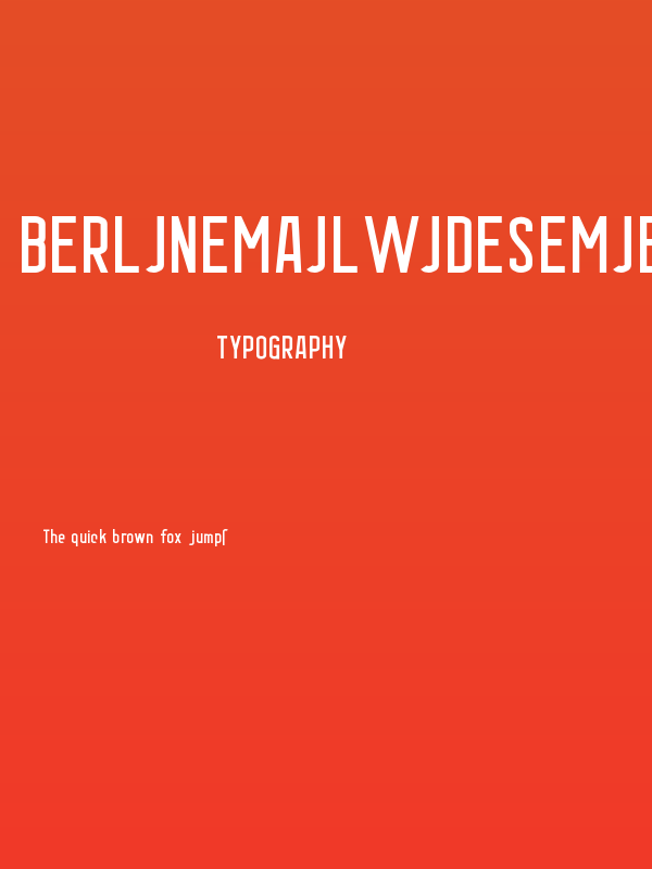 BerlinEmailWideSemibold Poster