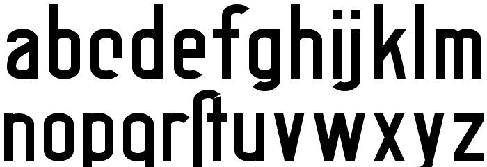 BerlinEmailWideSemibold Font LOWERCASE