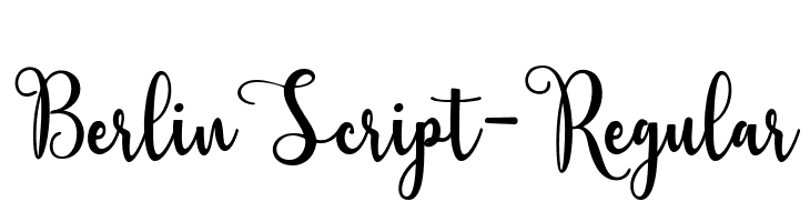 BerlinScript-Regular  Fuentes Gratis Descargar