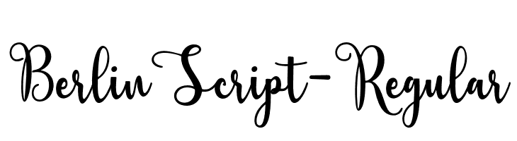 BerlinScript-Regular  font caratteri gratis