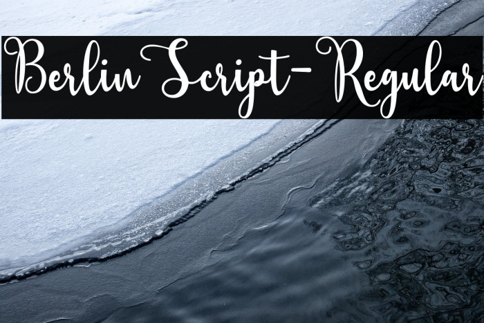 BerlinScript-Regular Example 1