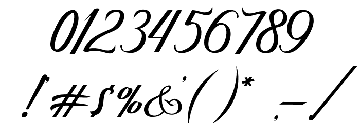 BerlinScript Font OTHER CHARS