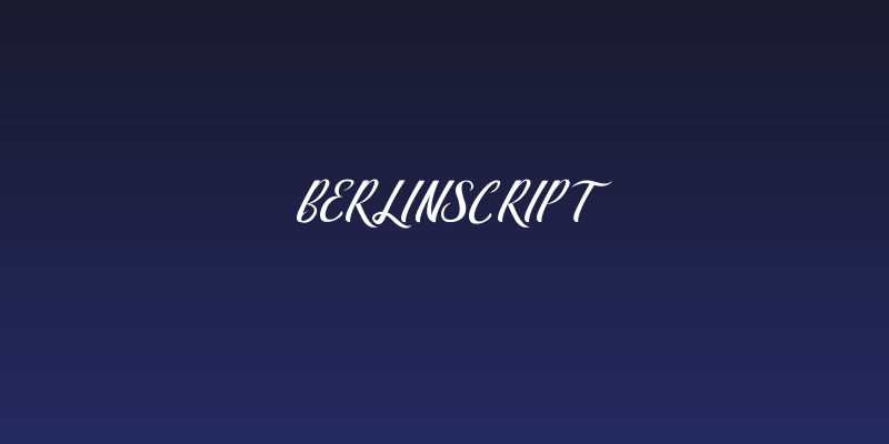 BerlinScript Social Header