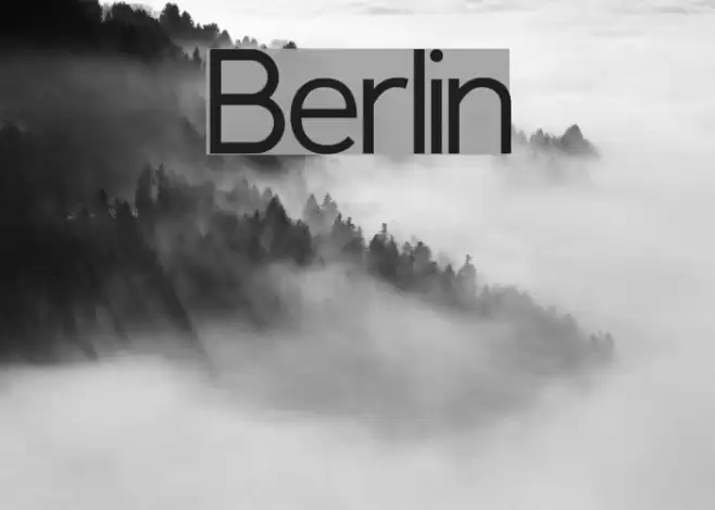 Berlin Шрифта examples
