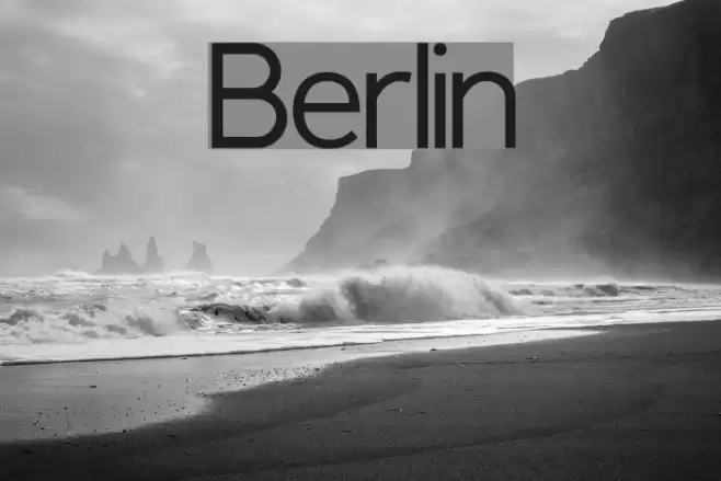 Berlin Шрифта examples