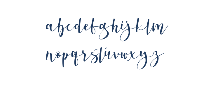 Berlina Script  Personal Use Rg Lowercase