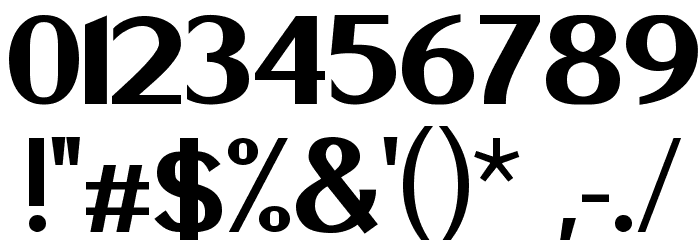 Berlina X-Bold Font OTHER CHARS