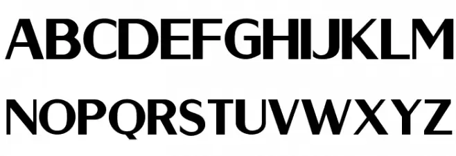 Berlina X-Bold フォント 大文字