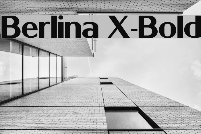 Berlina X-Bold Font examples