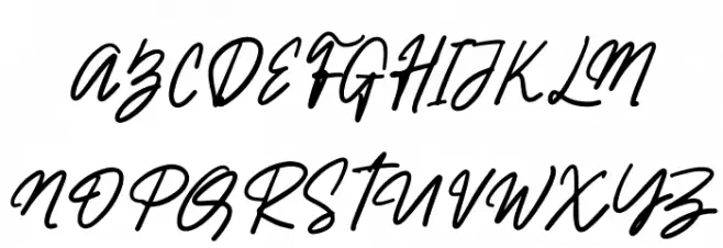 BerlinaSignature Fonte MAIÚSCULAS