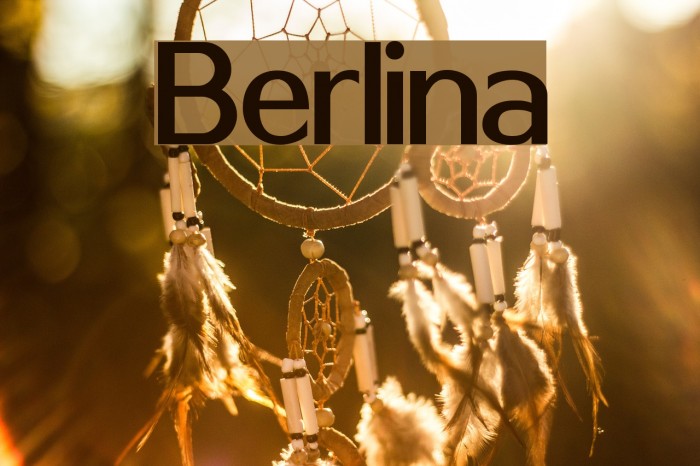 Berlina Font examples