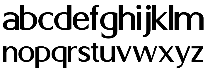Berlina Font LOWERCASE