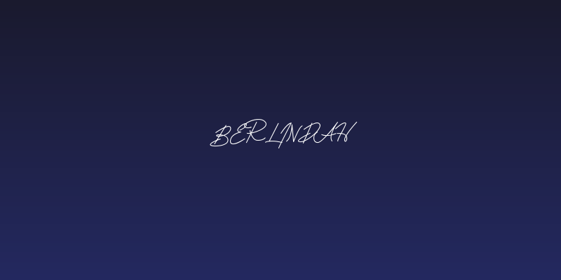 Berlindah Social Header