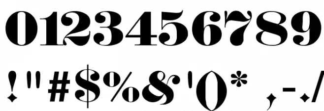 Berliner Шрифта ДРУГИЕ символов