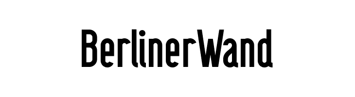 BerlinerWand  Frei Schriftart Herunterladen