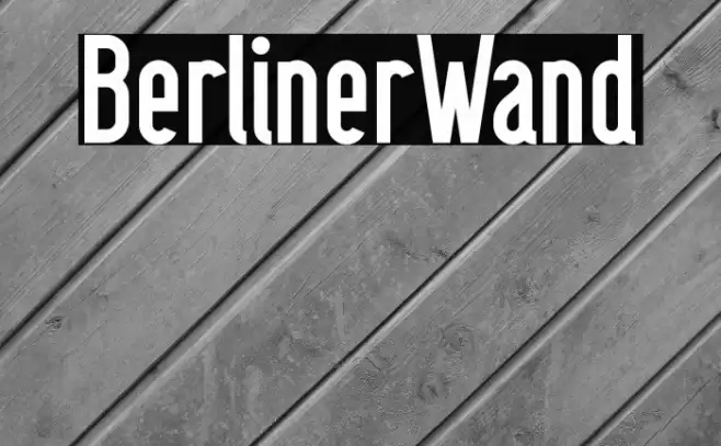 BerlinerWand Font examples