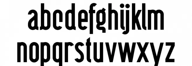 BerlinerWand Schriftart Kleinbuchstaben