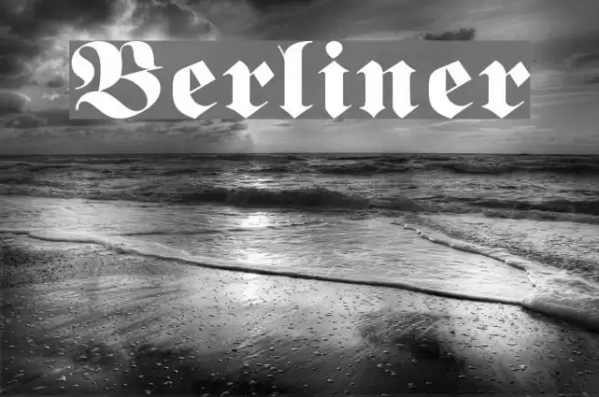 Berliner Шрифта examples