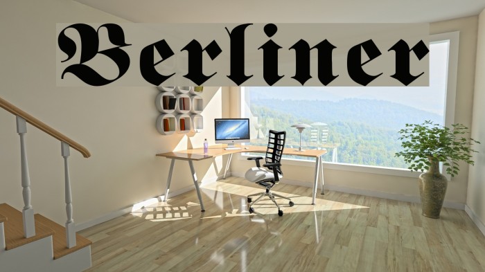 Berliner Font examples