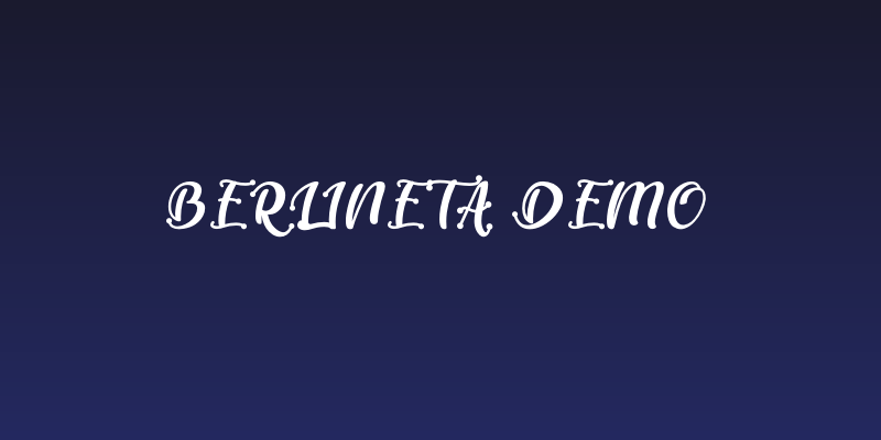 Berlineta DEMO Social Header