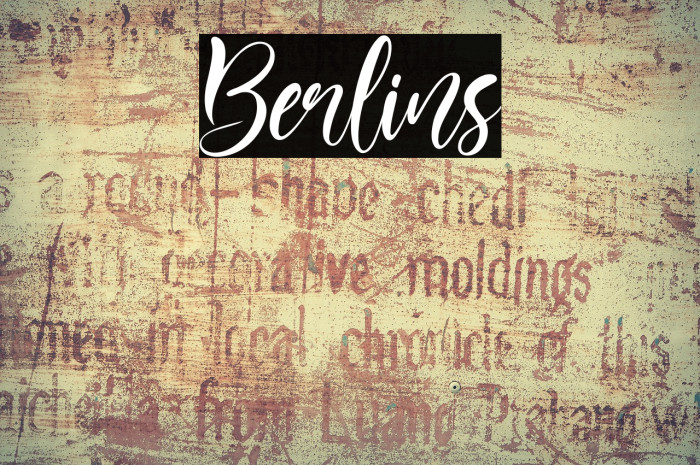 Berlins Font examples