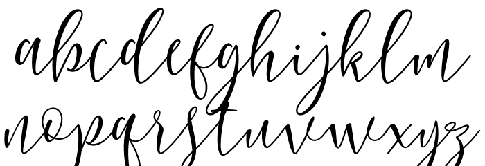 BerlinsaScript Font LOWERCASE