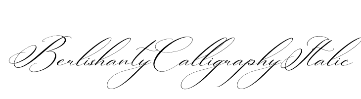 Berlishanty Calligraphy Italic  フリーフォントのダウンロード
