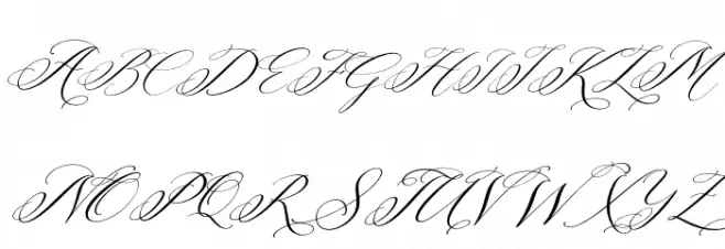 Berlishanty Calligraphy Italic Fonte MAIÚSCULAS