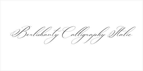Berlishanty Calligraphy Italic Logo
