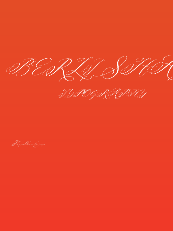 Berlishanty Calligraphy Italic Poster