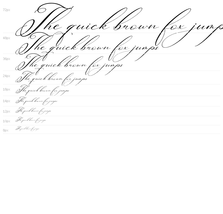 Berlishanty Calligraphy Italic Waterfall