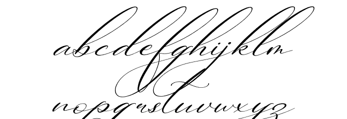 Berlishanty Calligraphy Italic Font LOWERCASE