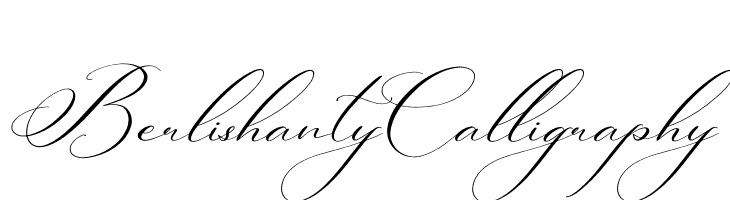 Berlishanty Calligraphy  नि: शुल्क फ़ॉन्ट्स डाउनलोड