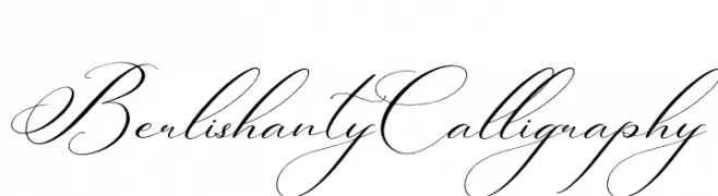 Berlishanty Calligraphy  नि: शुल्क फ़ॉन्ट्स डाउनलोड