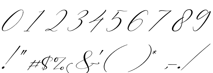 Berlishanty Calligraphy Font OTHER CHARS