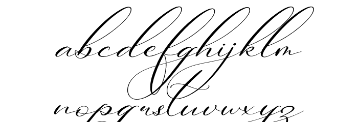 Berlishanty Calligraphy Font LOWERCASE
