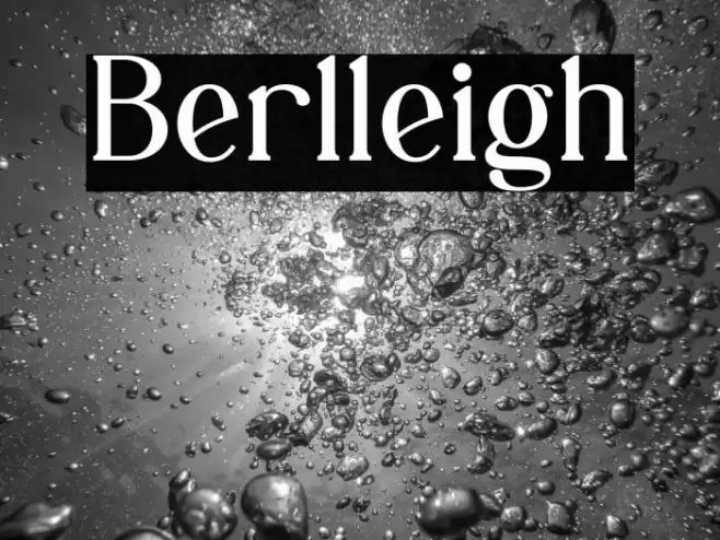 Berlleigh Font examples