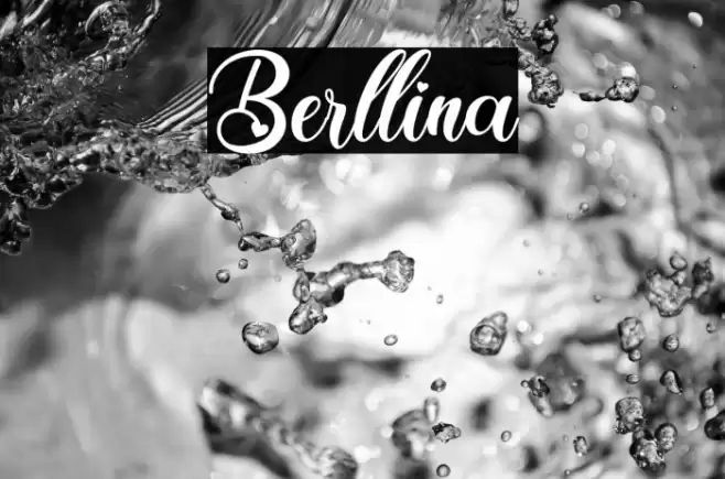 Berllina Font examples