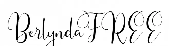 BerlyndaFREE  Frei Schriftart Herunterladen