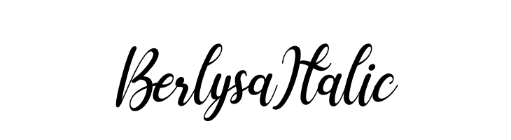 Berlysa Italic  Fuentes Gratis Descargar