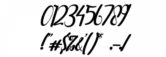 Berlysa Italic Font OTHER CHARS