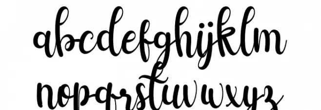 Berlysa خط أحرف صغيرة