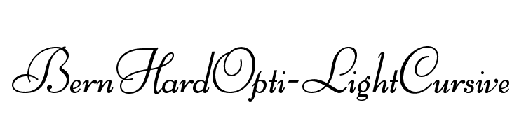 BernHardOpti-LightCursive Font