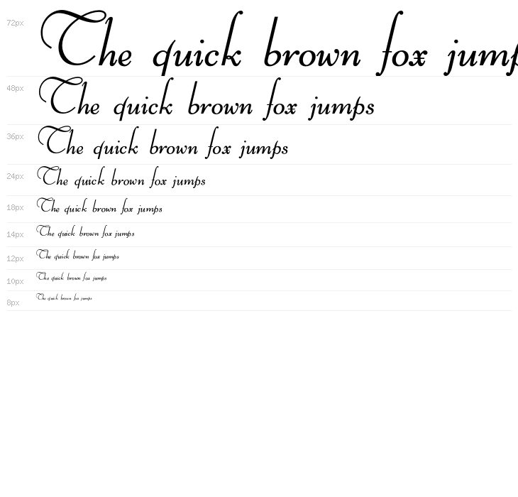 BernHardOpti-LightCursive Waterfall