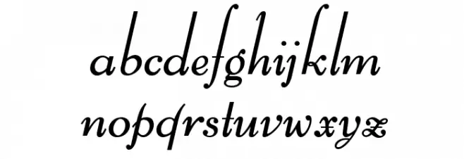BernHardOpti-LightCursive Polices MINUSCULES