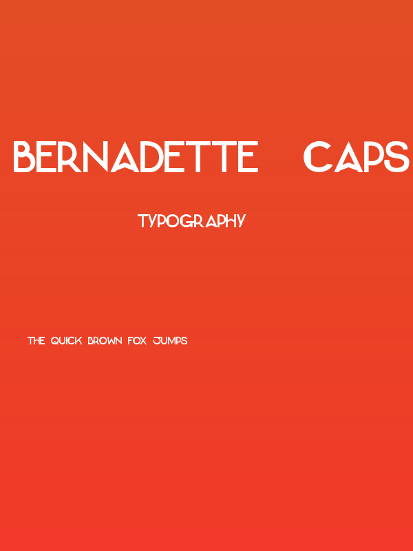 Bernadette [Caps] Poster
