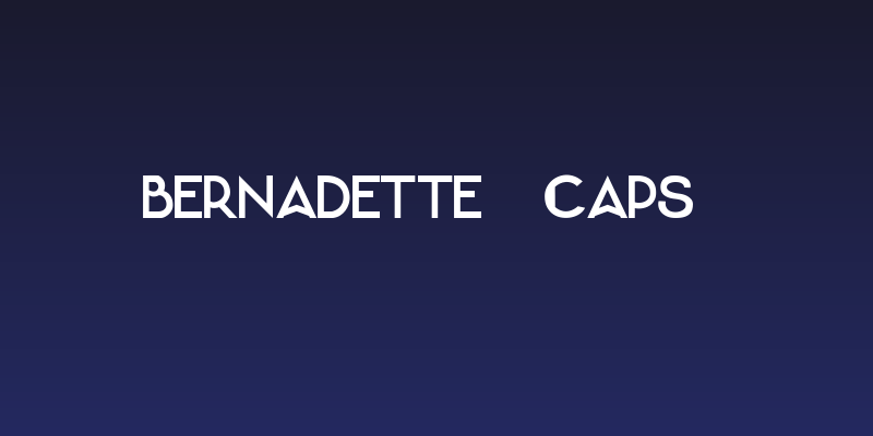 Bernadette [Caps] Social Header